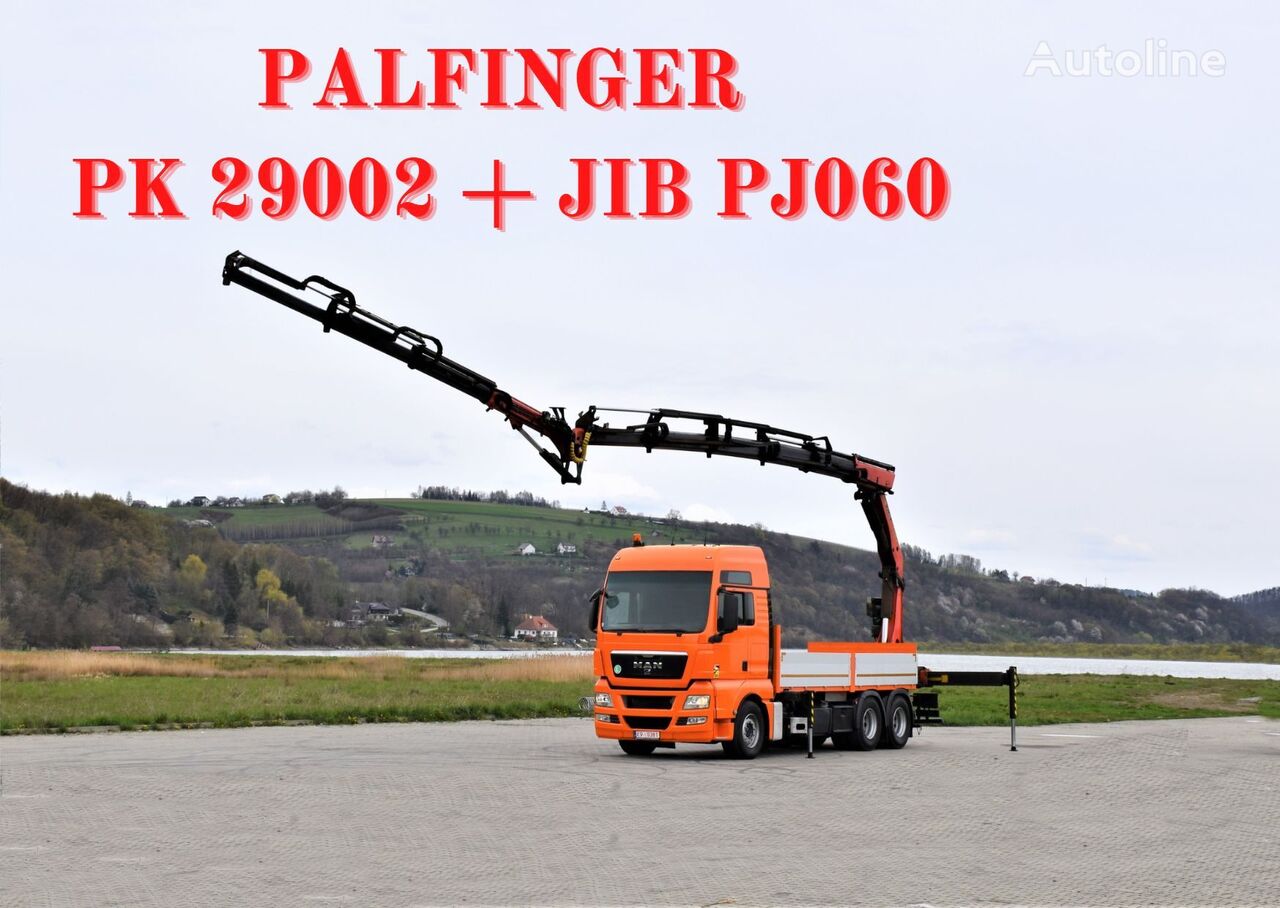 MAN TGX 28.540 JIB PJ060/FUNK  flatbed truck