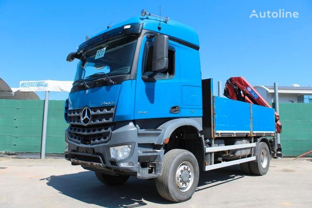 dropside camion Mercedes-Benz 1848 4x4 BB ALLRAD KRAN