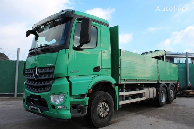 Mercedes-Benz 2542 6x2 BL KRAN FASSI F195AS.22 Nr: 523 flatbed truck