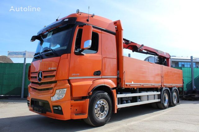 camion plateau Mercedes-Benz 2545 6x2 LL KRAN PALFINGER PK 20.501L Nr: 069