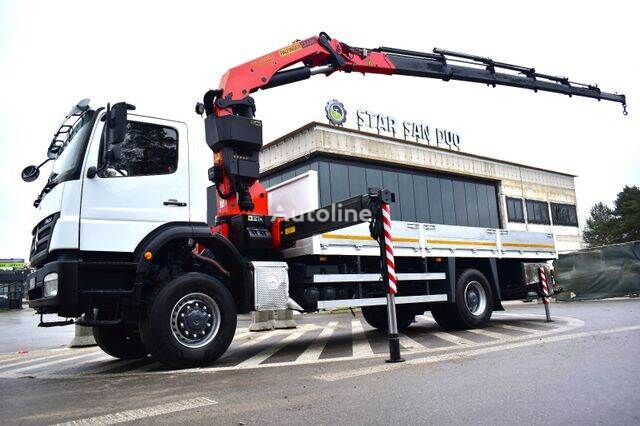 camion plateau Mercedes-Benz 4x4 AXOR 1829 PALFINGER PK 29002 WINCH WINDE