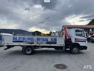 شاحنة مسطحة Mercedes-Benz 817 Kranbil m/ HMF 683 kran - 144 000 km. SE VIDEO