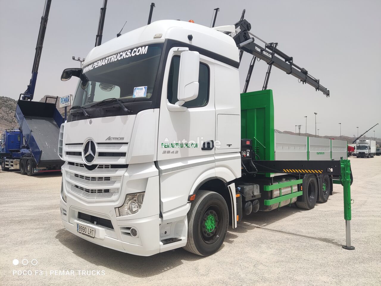 Mercedes-Benz ACTROS 2542 6X2 GRUA CAJA FIJA EURO 6 camión caja abierta