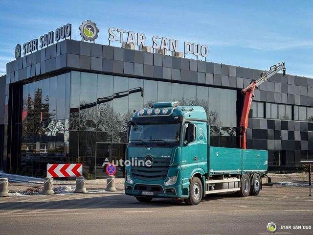 Mercedes-Benz ACTROS 2545 6x2 Palfinger PK 16001 HDS Crane flatbed truck