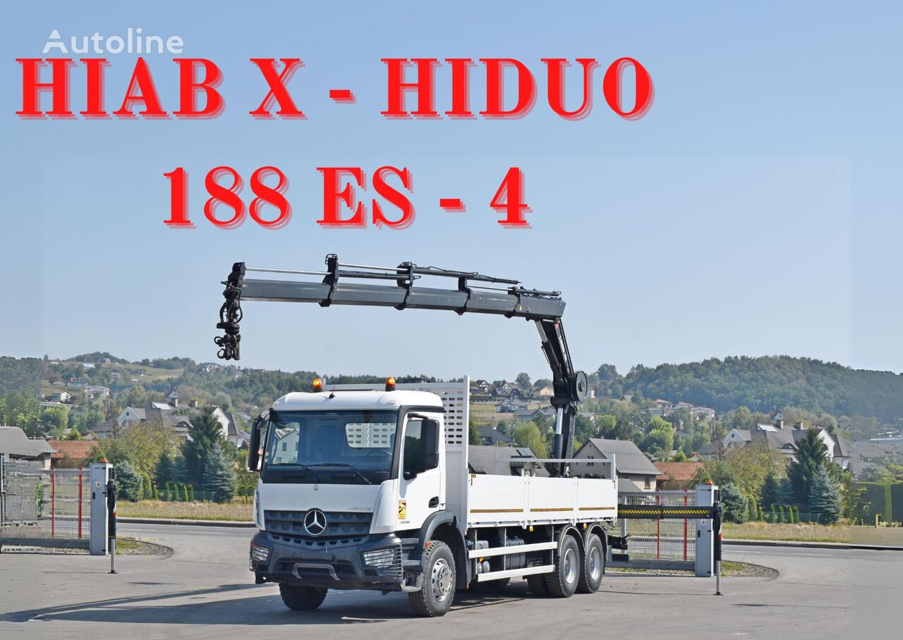 ciężarówka burtowa Mercedes-Benz ACTROS 2636 *HIAB X-HIDUO 188 ES-4/FUNK  + * 6x4