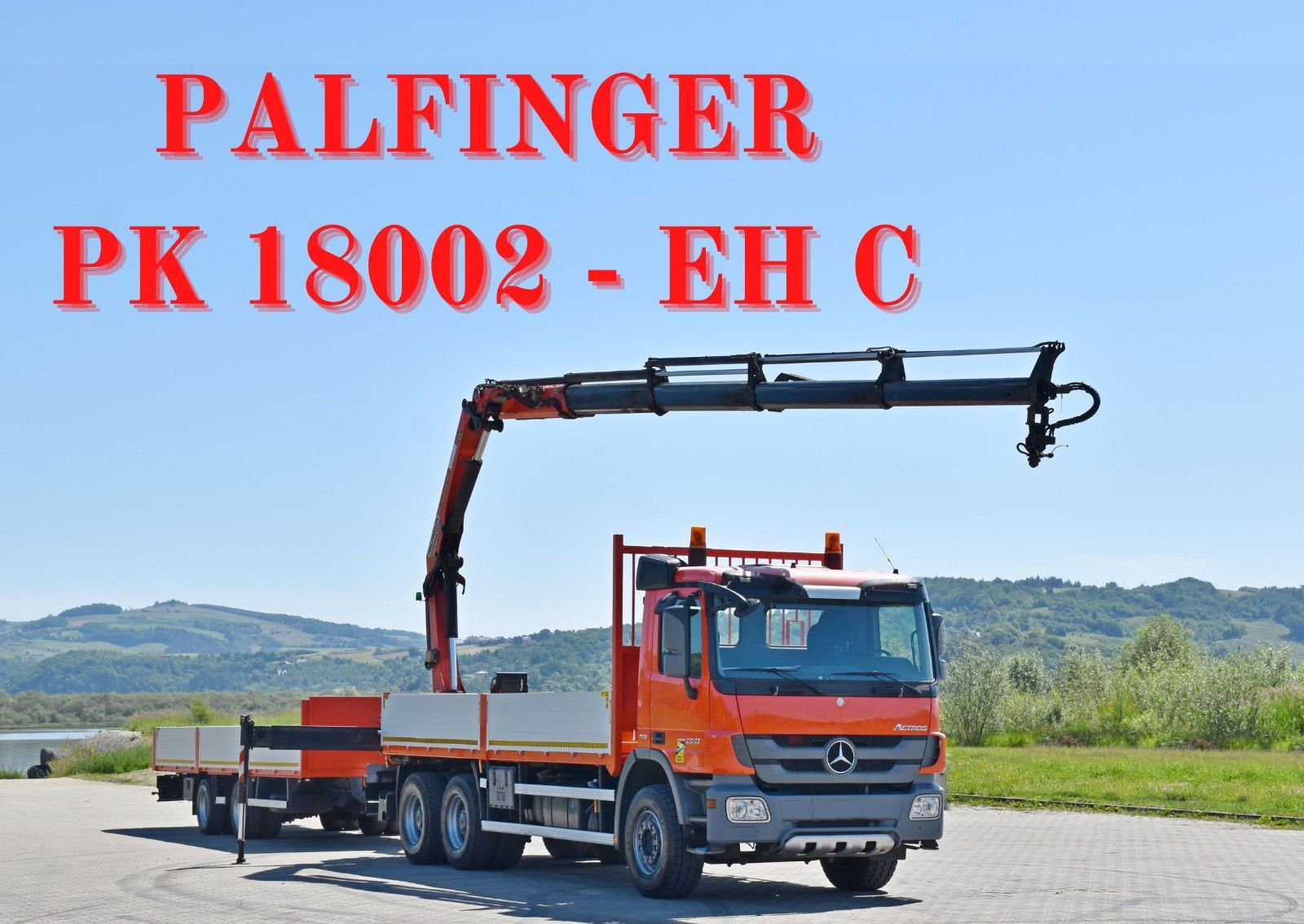 Mercedes-Benz ACTROS 2641 flatbed truck + flatbed trailer