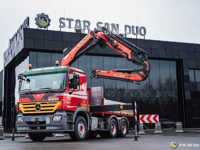 Mercedes-Benz ACTROS 2648 6x4 PALFINGER PK 29002 EURO 5 JIB flatbed truck