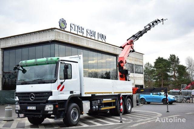 Mercedes-Benz ACTROS 6x4 PALFINGER PK 44002 EURO 5 WINCH Crane camión caja abierta