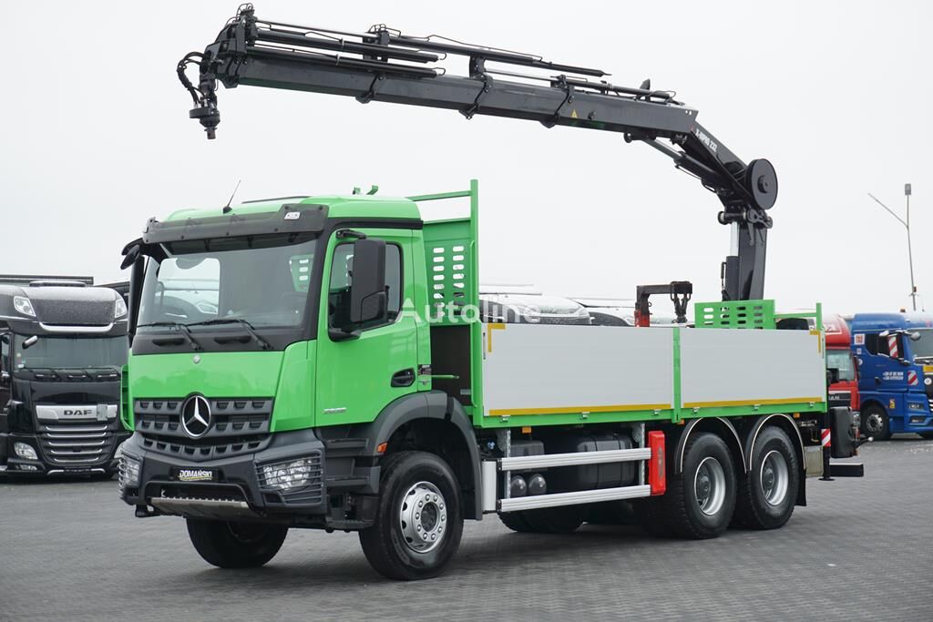 Mercedes-Benz AROCS / 2636 / 6 X 4 / SKRZYNIOWY + HDS / HIAB 232 E - 6 / WYS. flatbed truck