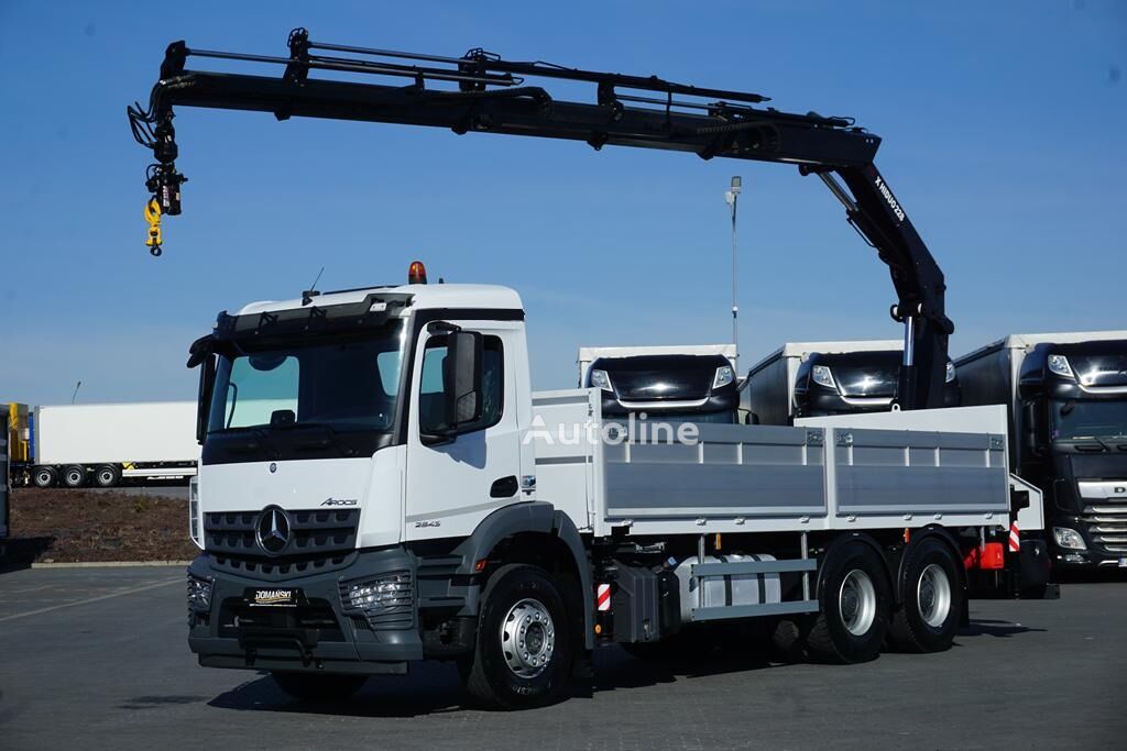 Бортовой грузовик Mercedes-Benz AROCS / 2643 / 6 X 4 / SKRZYNIOWY + HDS / HIAB 228 E – 4 / WYS - Autoline