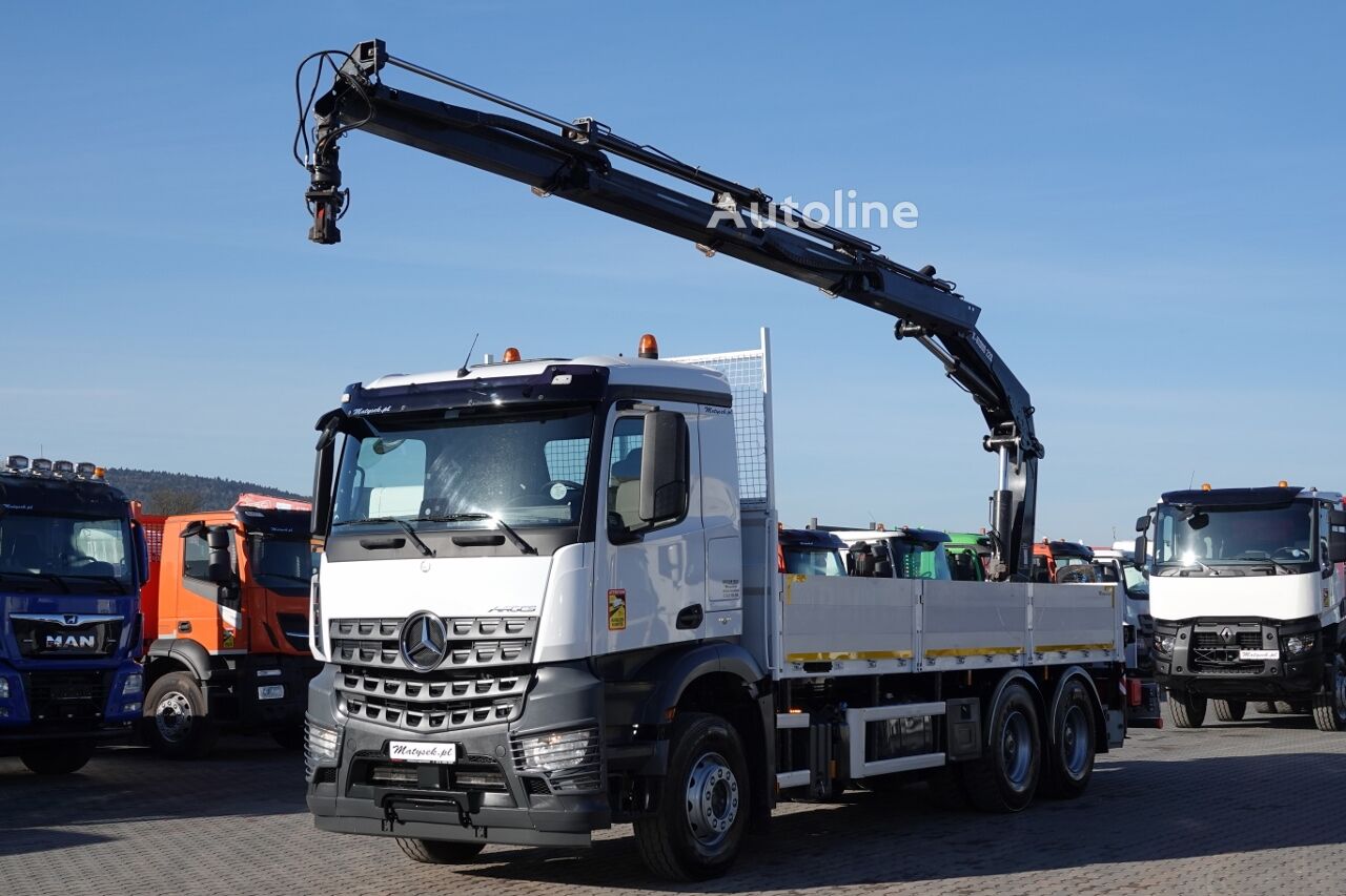 شاحنة مسطحة Mercedes-Benz AROCS 2643 / 6x4 / SKRZYNIOWY - 6,5 M / HDS HIAB 228 - wysów: 11