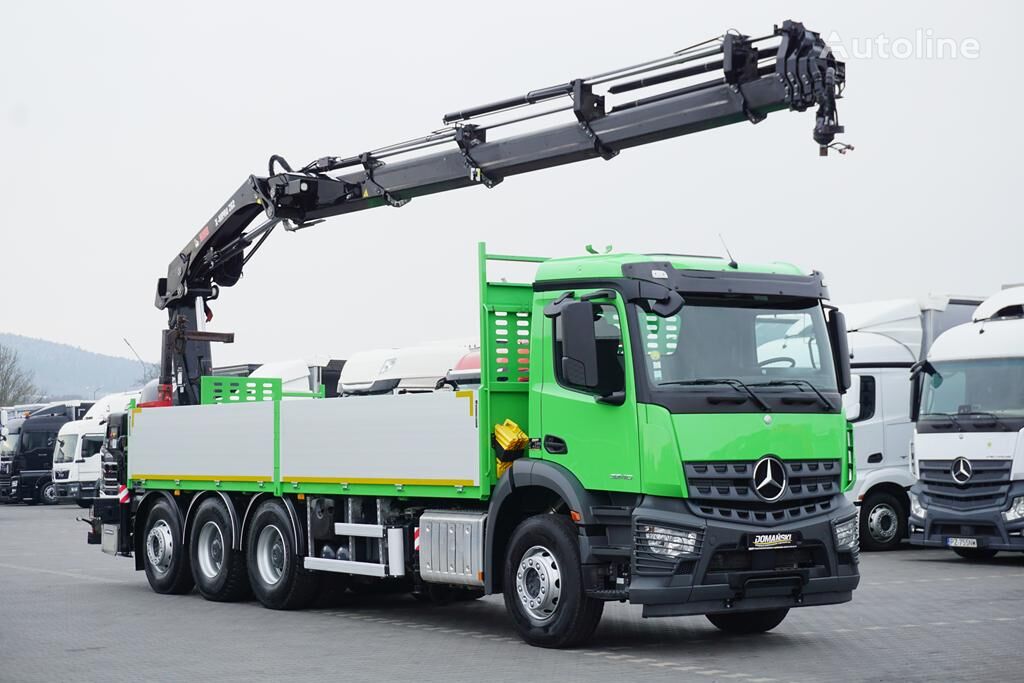 бортова вантажiвка Mercedes-Benz AROCS / 3240 / 8 X 4 / TRIDEM / SKRZYNIOWY + HDS / HIAB 262 E –