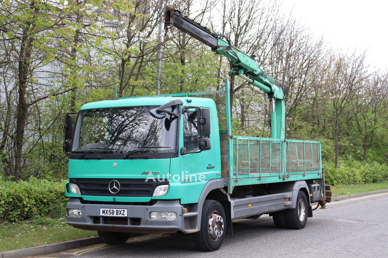 Camion plateau Mercedes-Benz ATEGO 1518 4X2 ATLAS 92.2 CRANE DROPSIDE (2008) - Autoline