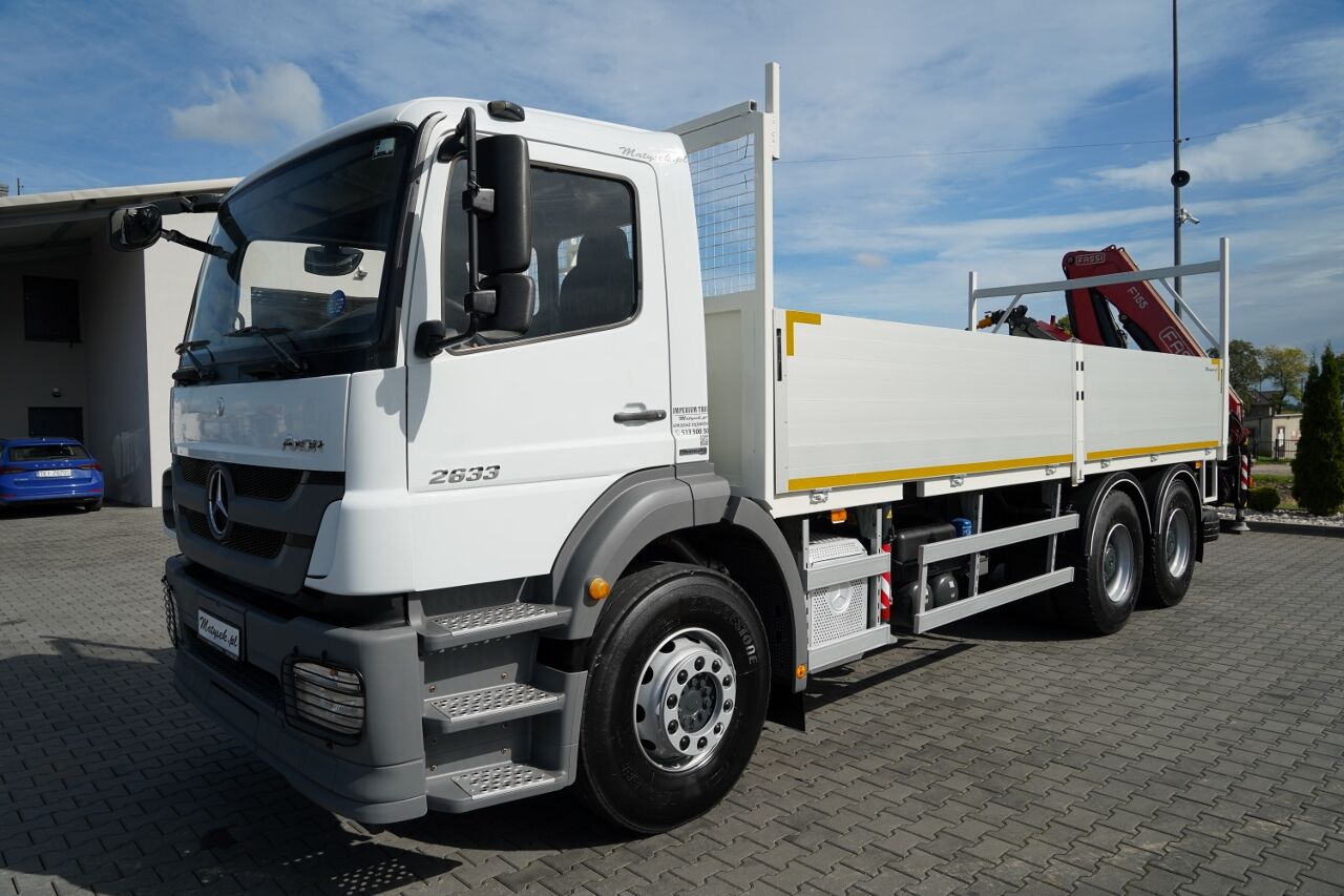Mercedes-Benz / AXOR 2633 / 6X4 / SKRZYNIOWY – 6,55 M / MOCNA PODŁOGA / HDS FA