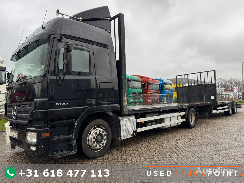 Mercedes-Benz Actros 1841 / Combi / Retarder / Full Air / Klima / 2 Beds / Bel flatbed truck