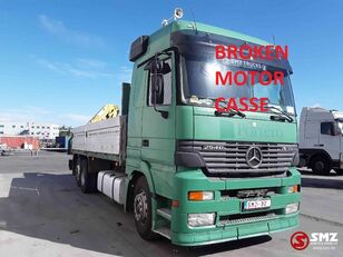 ciężarówka burtowa Mercedes-Benz Actros 2540 motor KO broken