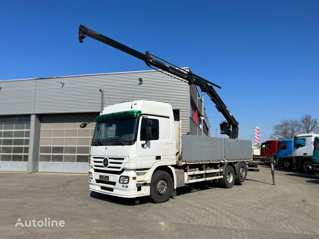 Mercedes-Benz Actros 2544 L6x2 Pritsche Heckkran Hiab XS 166 camión caja abierta