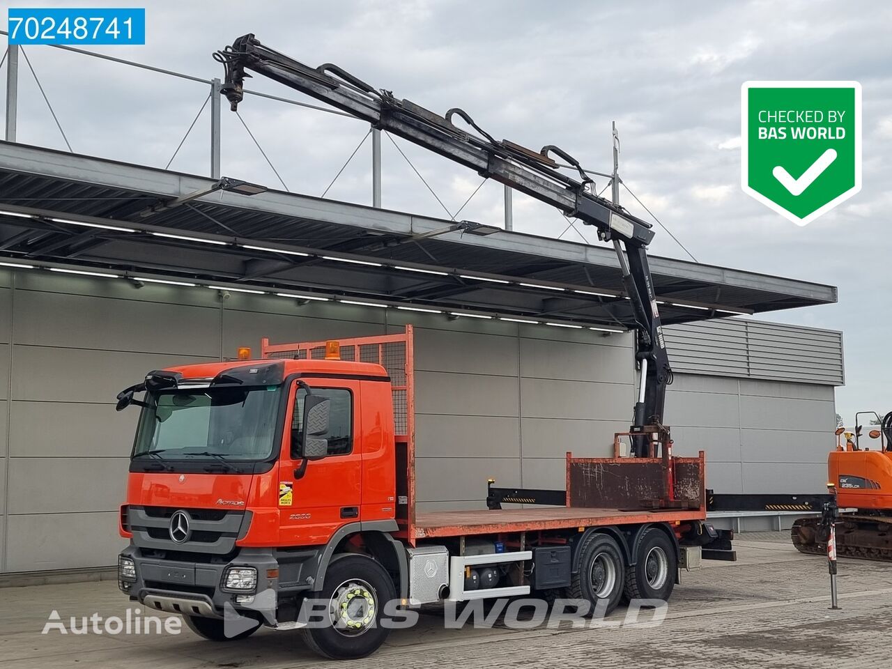 Mercedes-Benz Actros 2636 6X4 Hiab 166 Remote Full Steel Euro 5 Big-Axle camión caja abierta