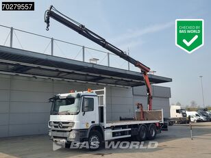 شاحنة مسطحة Mercedes-Benz Actros 2641 6X4 Palfinger PK18002-EH Remote Full Steel Euro 5