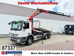 nákladní vozidlo valník Mercedes-Benz Actros 2644 LK 6x4, Dautel Wechselsystem, Kran