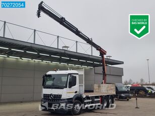 camion plateau Mercedes-Benz Arocs 2536 6X2 Palfinger PK 16002 Crane Lenkasche Euro 6