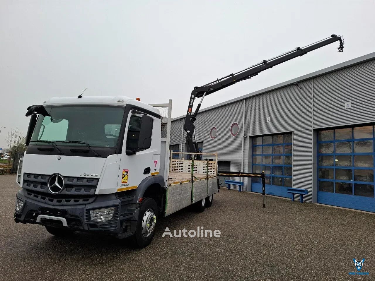 Camião de caixa aberta Mercedes-Benz Arocs 2640 / 6X4 / BOG AXLE / FULL-STEEL / HIAB X-HIDUO 188 B-3 - Autoline