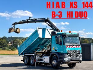 Mercedes-Benz Arocs 2640 Kipper + HIAB 144 + FUNK * Bordmatic! kamion s ravnom platformom