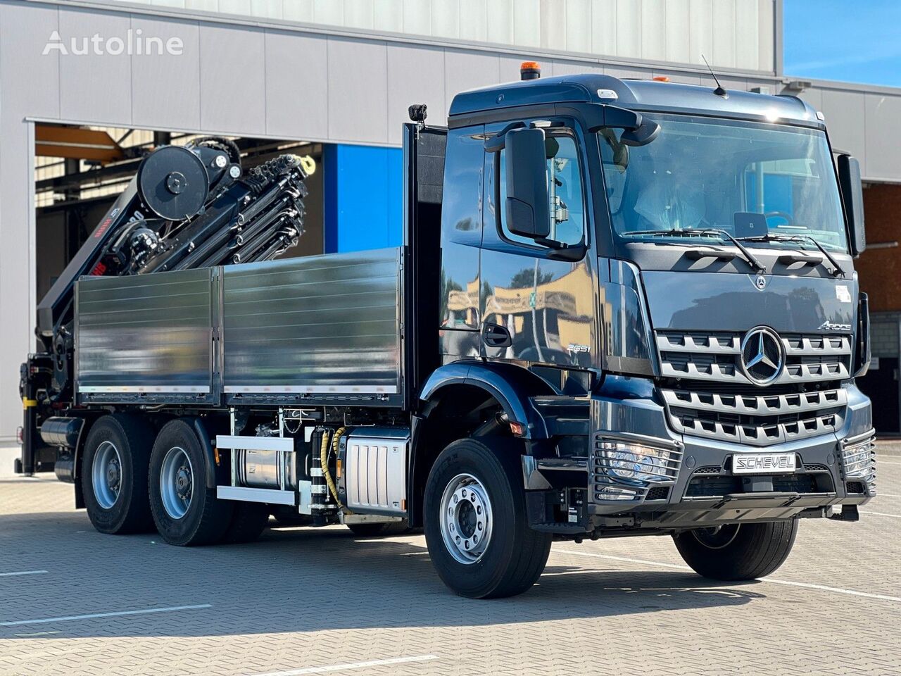 новый бортовой грузовик Mercedes-Benz Arocs 2651 6x4 BL Pritsche HIAB 358E-8 Seilwinde