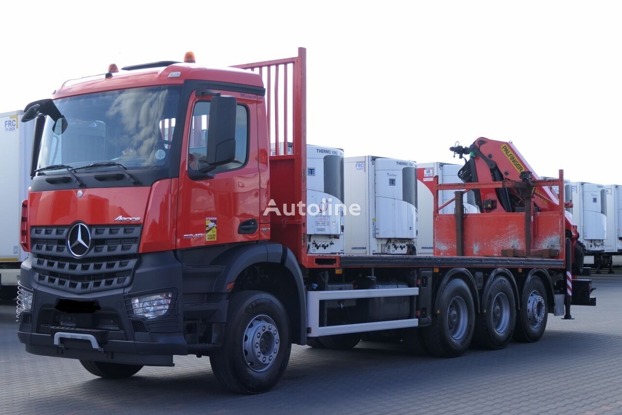 Mercedes-Benz Arocs 3240 Crane truck PALFINGER PK 22002 8x4 Pritsche LKW