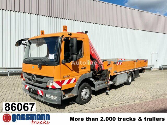 бортовой грузовик Mercedes-Benz Atego 1024 L 4x2 mit Kran Fassi F80A.0.21