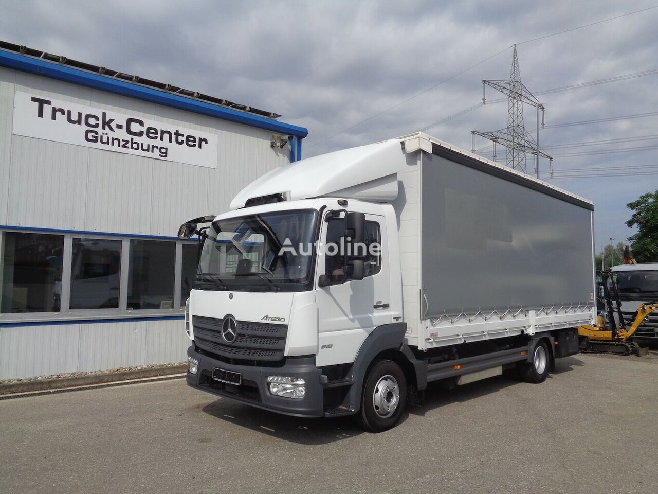 플랫베드 트럭 Mercedes-Benz Atego 818 L Schiebeplanen Klima Sperre