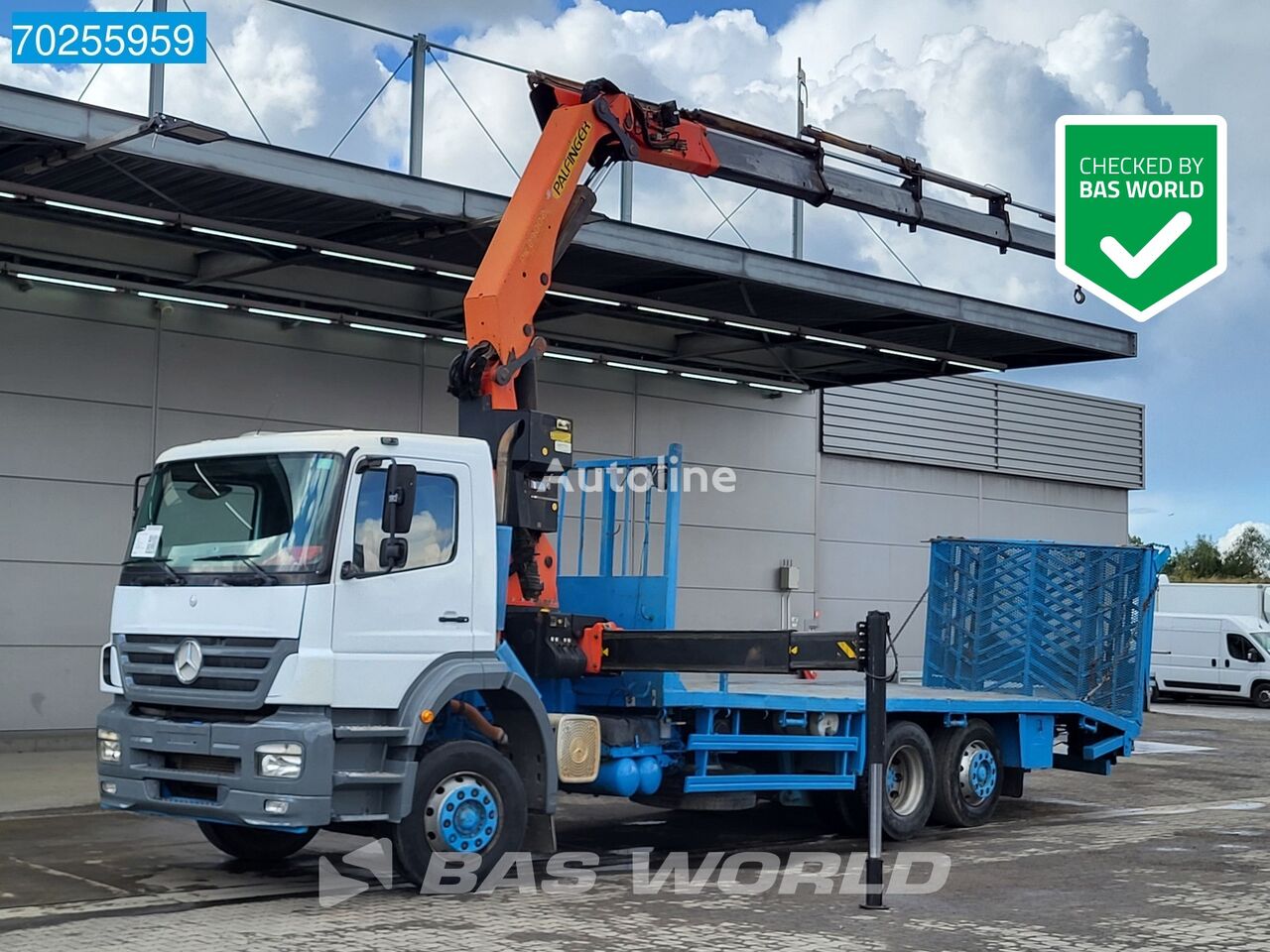 Mercedes-Benz Axor 2532 6X2 Palfinger PK29002 Kran Crane Manual Liftachse Euro kamion s ravnom platformom