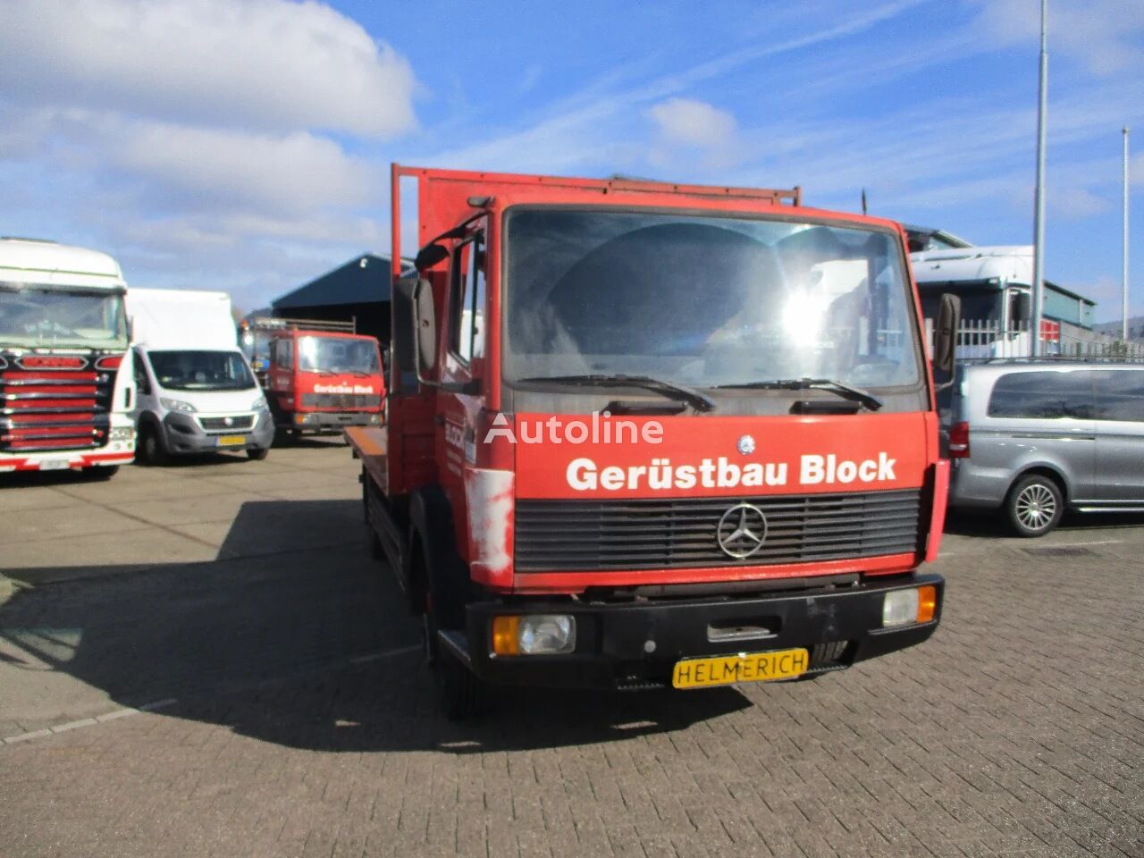 Mercedes-Benz Ecoliner 814 ECOPOWER FULLSTEELSUSPENSION MANUALGEARBOX GERMAN T flatbed truck