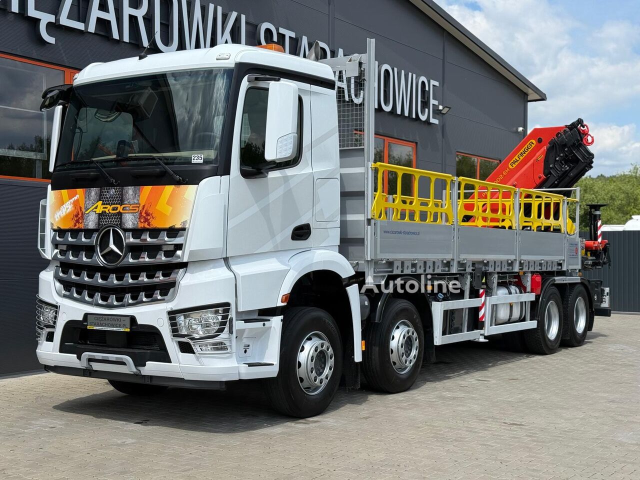 Продажба на бордови камион Mercedes-Benz Mercedes-Benz Arocs Actros 3236 // E6 // 8x4 // Palfinger PK4800 | Autoline BG Бордови камион Mercedes-Benz Mercedes-Benz Arocs Actros 3236 // E6 // 8x4 // Palfinger PK4800 - Autoline