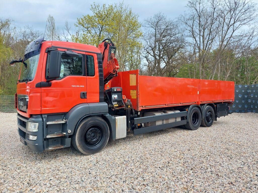 Mercedes-Benz TGS 26.360 FG 6x2, BL, daruval-HIAB 144, Euro5 Pritsche LKW