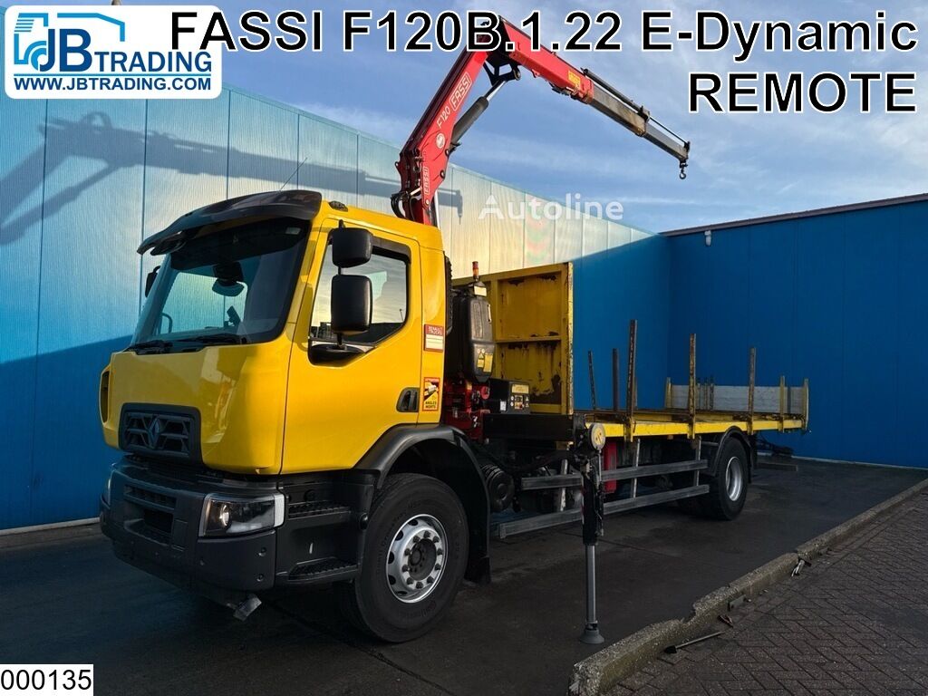 Renault C 320 EURO 6, Fassi, Remote kamion s ravnom platformom