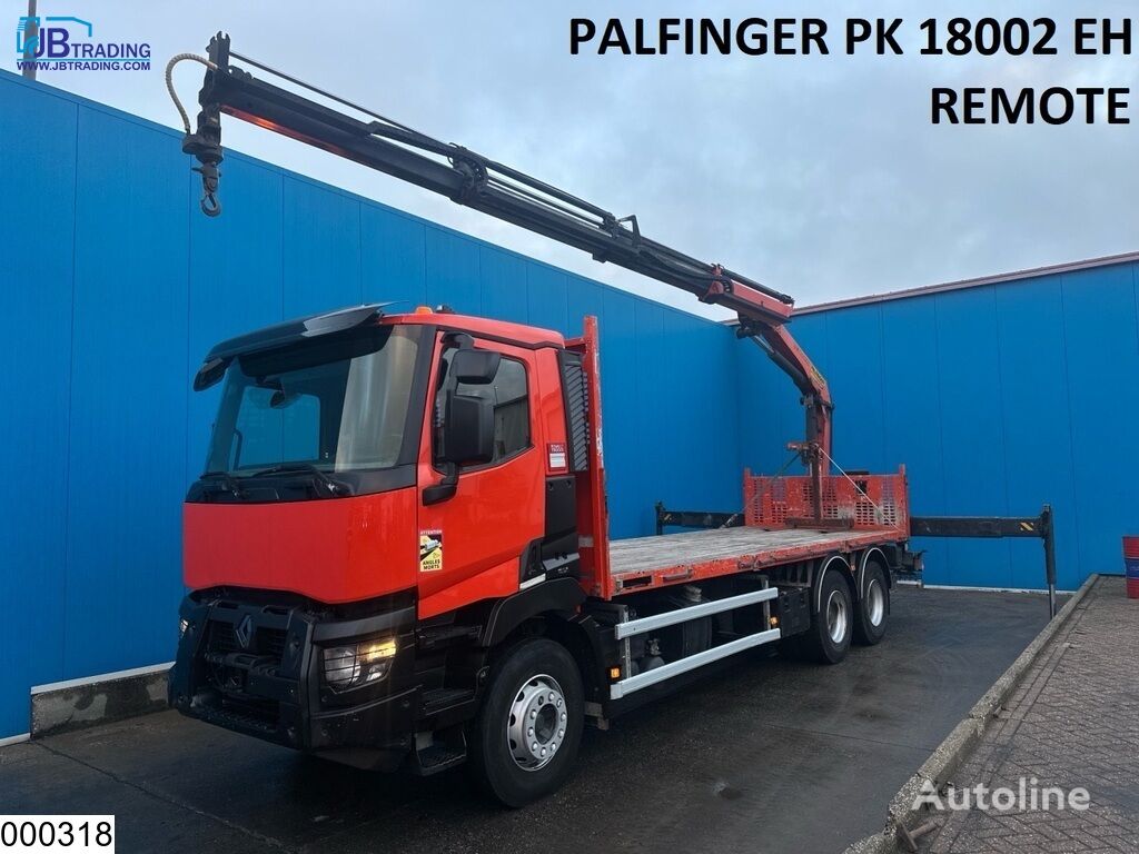 Renault C 430 6X4, EURO 6, Retarder, Palfinger, Remote camión caja abierta