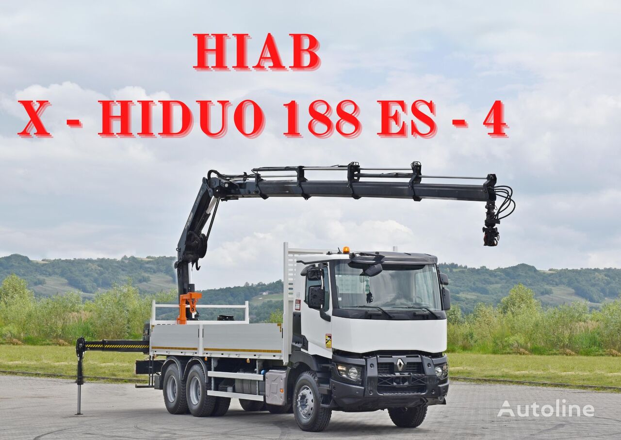 бортовой грузовик Renault C 430 *HIAB X-HIDUO 188 ES-4/FUNK * 6x4