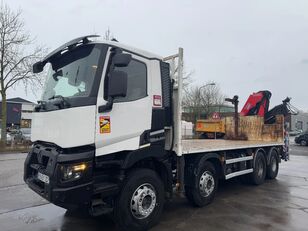 Renault C460 8X4 - EURO 6 + FASSI F245AC.0.26 + REMOTE + RETARDER bortu kravas automašīna