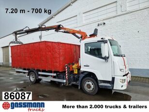 dropside camion Renault D 180.75 4x2 mit Kran Palfinger PK6001