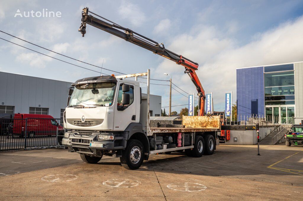 camion plateau Renault KERAX 380DXI+E5+PK18TM/3EXT