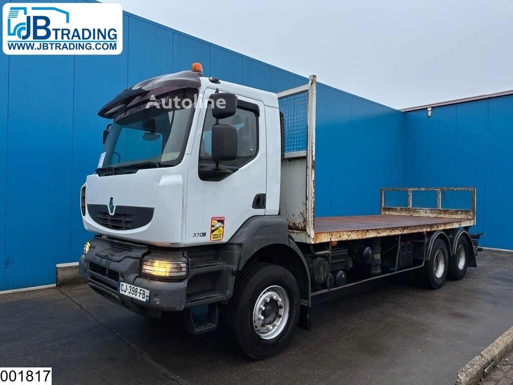 Renault Kerax 370 Dxi 6x4, Manual, Steel suspension flatbed truck