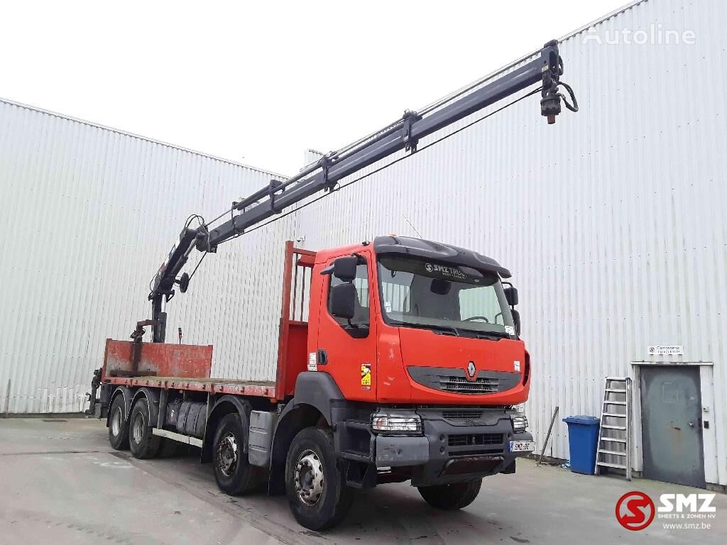 Renault Kerax 410 DXI hiab 200/4 +remote kamion s ravnom platformom