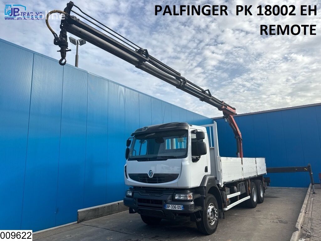 شاحنة مسطحة Renault Kerax 430 Dxi 6X4, EURO 5, Retarder, Palfinger, Remote