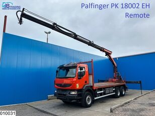 شاحنة مسطحة Renault Kerax 430 Dxi 6x4, EURO 5, Palfinger, Remote, Steel suspension