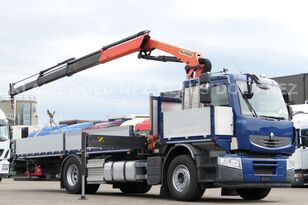 Renault Lander 380 Stahltransporter Kran Palfinger Funk camión caja abierta