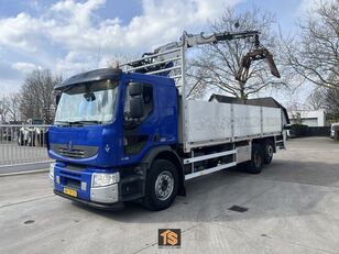 ciężarówka burtowa Renault PREMIUM LANDER 430.26 6X2 EL 2M ROLLKRAN - Kennis R16/7 - NL TOP