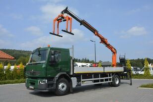 Renault Premium 180.240DXI długość Skrzyni-6.820cm + HDS TEREX TLC 92.2 flatbed truck