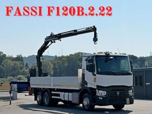 شاحنة مسطحة Renault T 380 * FASSI F120B.2.22 + FUNK * TOPZUSTAND !