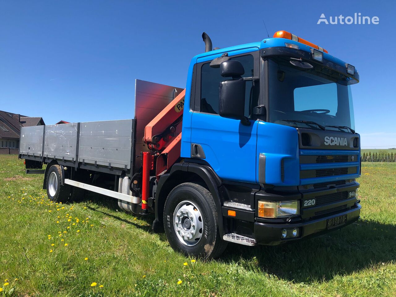 Scania D94 HDS Palfinger 12ton/m pierwszy własciciel sprowadzona camión caja abierta